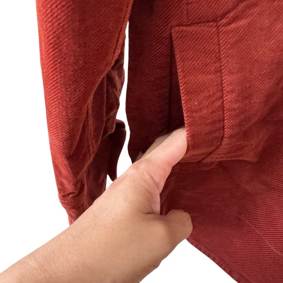 Madewell Corduroy Kentwood Oversized Shirt Jacket Shacket Size M Ground Clove - Picture 8 of 10
